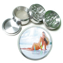 Beach Babes Pin Up D13 Aluminum Herb Grinder 2.5" 63mm 4 Piece - $16.78
