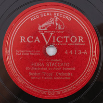 Boston Pops Orchestra Hora Staccato/None But The Lonely Heart - 1939 10&quot; 78 4413 - £15.64 GBP