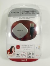 Belkin Part# F5U407 Usb 2.0 4-Port Ultra- Mini Hub NEW/ Sealed - $10.88