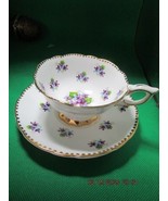 ROYAL STAFFORD ENGLAND SWEET VIOLETS CUP AND SAUCER [84B] - $44.55
