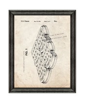 Eggo Waffles Patent Print Old Look with Black Wood Frame - $24.95+