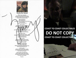 John Mellencamp signed Hurts so Good Lyrics sheet COA exact Proof autographed - £189.88 GBP