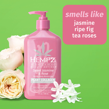 Hempz Sweet Jasmine & Rose Collagen Infused Herbal Body Moisturizer, 17 Oz. image 2