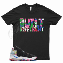 Black BUILT DIFF T Shirt for Lebron 18 James Gang Multi Color Los Angeles Night - £20.49 GBP+