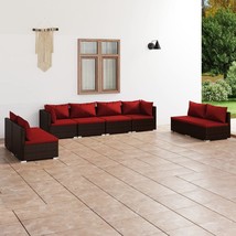  Garden Lounge Set Brown PE rattan Large Modular Garden Sofa Set - $1,682.95 CAD