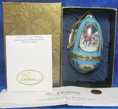 Valerie Parr Mr. Christmas Musical Egg 2007 Sleigh Ride Blue in Gold Box  ZBT - £14.15 GBP
