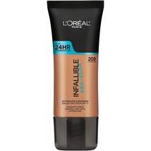 L&#39;oreal Infallible Pro-Glow Liquid Foundation #209 Caramel Beige *Read D... - $6.87
