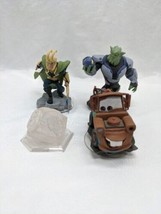 Lot Of (4) Disney Infinity Characters Mater Loki Green Goblin Monster Inc  - £27.92 GBP