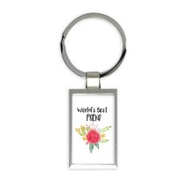 World&#39;s Best Friend : Gift Keychain Family Cute Flower Christmas Birthday - £6.31 GBP