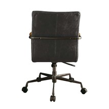 Harith Office Chair, Antique Slate Top Grain Leather - $14,159.25 MXN