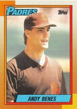 1990 Topps #193 Andy Benes RC Rookie Card San Diego Padres ⚾ - £0.70 GBP