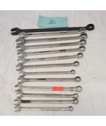 Snap On Tools 13 Pc SAE 12 Point Combination Wrench Set - Lot 404 - £140.12 GBP
