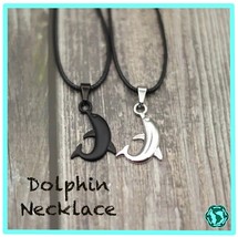 Dolphin Charm Necklace - Donating Profits to Save Injured Sea Turtles  - £7.75 GBP