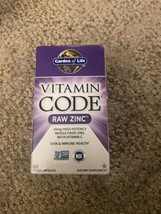 Garden of Life Vitamin Code Raw Zinc 60 Veggie Caps Gluten-Free, With Vitamin C - £11.84 GBP