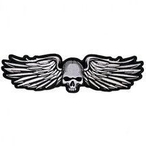 Hot Leathers, SKULL AND WINGS, Exceptional Quality Iron-On / Saw-On, Hea... - £9.38 GBP