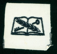 WWII, U.S.N. SPECIALTY MARK, ON WHITE TWILL - $5.40