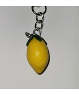 Lemon  Keychain Accessory Food Charm Fruit Lemon Citrus - £6.91 GBP
