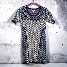Charming Charlie Women’s Medium Geometric Pattern Stretch Knit Sweater Dress NWT - £9.56 GBP