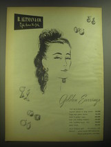 1945 B. Altman &amp; Co. Earrings Advertisement - £14.78 GBP