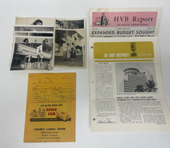 Vintage Hawaii Visitors Bureau B&amp;W Photos + Brochures 1940s 1950s - £19.78 GBP