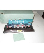 AVON COLLECTIBLE - MINIATURE BLUE COMET LOCO W/BASE - NEW - B7 - $10.37