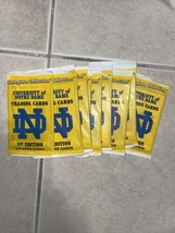 Lot of (10)- 1990 NOTRE DAME - Sealed PACKS - College Trading Cards!! - £6.08 GBP
