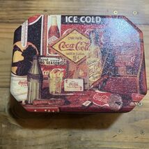 Vintage Style Drink Coca-Cola Tin Container W/Lid Ice Cold Coke - $9.90