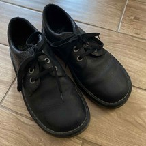 Dr. Martens Ordell Mens Size 8 Black Pebbled Leather Lace Up Oxford Shoes - $35.00