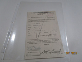 Winston Salem Rr Southbound Trip Pass J L Mcnair Agent Bennettville Sc SEPT1929 - £44.17 GBP