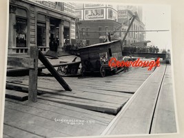 1917 7th Avenue Cart Accident Street Caving In Manhattan New York NYC Photo - £16.29 GBP