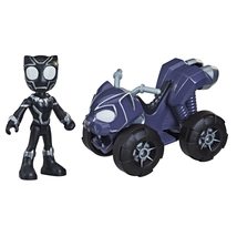 Marvel Spidey and His Amazing Friends Black Panther Action Figure and Panther Pa - £18.00 GBP