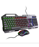 Wired Gaming Keyboard and Mouse Combo, 104 Keys USB, Anti-Ghosting, RGB,... - $46.34 CAD