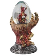 Red Gold Volcanic Dragon Claw Hand Holding Hatchling Baby Dragon Water G... - $485.31 MXN