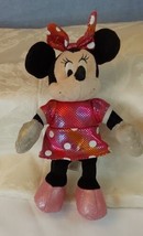 Ty sparkle Disney Minnie from Mickey Mouse plush pink sparkle dress 8" - $10.89