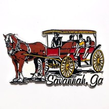 Savannah GA fridge magnet souvenir horse drawn Carriage Tour Georgia his... - £7.09 GBP