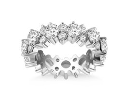 4 carats diamond eternity ring/14K white gold diamond eternity anniversary band - £12,136.13 GBP+