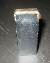 Vintage Silver Match Black Flint Gas Butane Lighter Made In Japan - $11.99