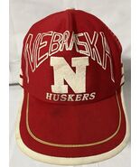 Vintage Super Stripes Nebraska Cornhuskers Trucker Hat Mesh Back Snap Back - $532.90 MXN
