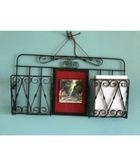 Vintage Wire Photo Letter Holder French balcony wrought iron hand painte... - £16.35 GBP