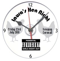 Hen night gift, Girls night out, pre wedding dvd clock, unique personali... - $12.79