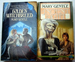 lot 2 vntg mmpb Mary Gentle GOLDEN WITCHBREED~ANCIENT LIGHT complete series - $9.90