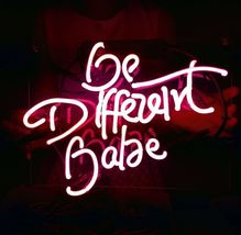 New &#39;Be Different Babe&#39; Wedding Sweet Lovely Art Sign Handmade Neon Sign 11&quot;x7&quot; - £55.14 GBP