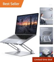Adjustable Aluminum Laptop Stand - Ergonomic &amp; Portable for 10-17.3'' La... - $84.10