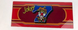 Vintage JOKER SEVEN Casino Painted Glass Slot Machine Insert Vegas Man Cave - £31.96 GBP
