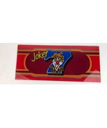 Vintage JOKER SEVEN Casino Painted Glass Slot Machine Insert Vegas Man Cave - £29.89 GBP