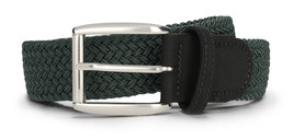 Vegan belt braided elegant with buckle and tapered tip lasting made sustainable - £40.87 GBP