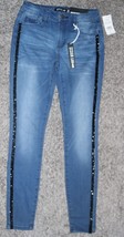 Lord &amp; Taylor Design Lab High Rise Skinny Blue Jeans Studded Stripes Siz... - £14.84 GBP