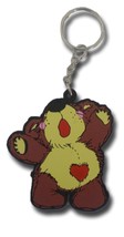 SH330 Teddy Bear Love Heart - keychain rubber key ring pendant Keyring - $5.99