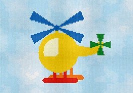 Pepita Needlepoint Canvas: Yellow Helicopter, 10&quot; x 7&quot; - £39.05 GBP+