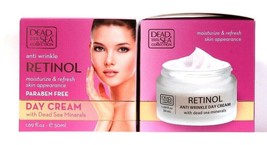 2 Ct Dead Sea Collection 1.69 Oz Anti Wrinkle Retinol Moisture Refresh Day Cream